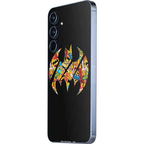 DC Comics Batman Silhouette Logo Vintage Pattern Galaxy A35 5G Skin